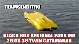 TeamSendItRC: Black Hill Regional Park, MD Zelos 36 Twin Catamaran