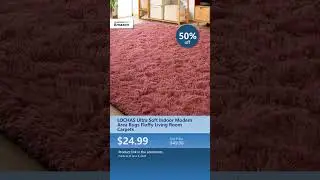 LOCHAS Ultra Soft Indoor Modern Area Rugs Fluffy Living Room Carpets