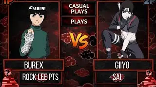 AKATSUKI ARENA UN6 ONLINE Rock Lee PTS VS Sai  (Casual matchs) Alpha 3.3