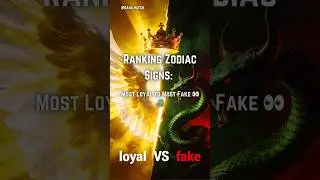 Zodiac Signs Ranked: Most Loyal to Most Fake 👀🐍 #zodiacsign #zodiac #shorts
