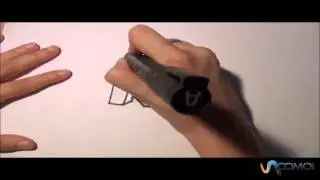 Come disegnare la lettera R in 3D