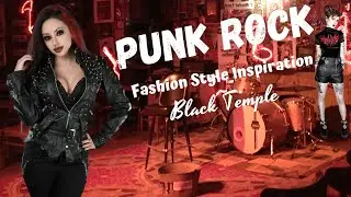 Punk Rock Fashion Style Inspiration for Women and Girls - Black Temple