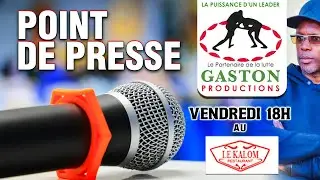 🔴Live - Point de presse Makane Mbengue PDG de Gaston Production
