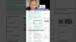 Сравниваю новый бланк WBA с предыдущим бланки #германия #foryou #какзаполнить