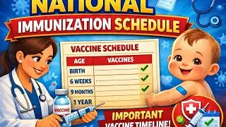 💉National Immunization Schedule - Mnemonics💉🤩