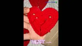 HEART crochet. | Lefthanded crochets! #heart #crocheting #lefthanded #crochet #mycreation #lefty
