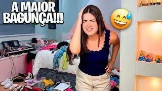 PRECISEI ARRUMAR A BAGUNÇA DO MEU QUARTO! 