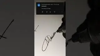 Mohiuddin name signature style. M letter signature in different style. #ytshorts #signature