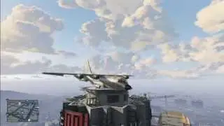 Grand Theft Auto V: Online. Landing a Titan on Maze Bank!