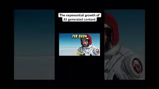 The exponential growth of AI generated content