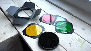 How to use Barn Door & Honeycomb Grid & Gel Set (light modifier)?