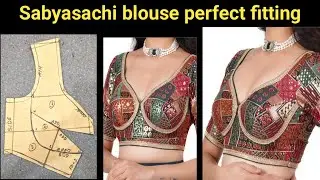 sabyasachi blouse cutting and stitching how to make sabyasachi princess cut blouse cutting and