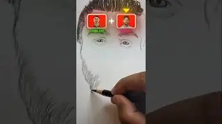 Mixing Ronaldo and Messi into one Drawing 😱🔥