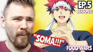 HE NEEDS TO FIGHT!!!!!! | FOOD WARS - EPISODE 5 | SEASON 2 | REACTION!