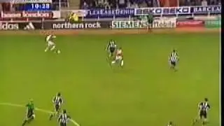 Dennis Bergkamp Goal for Arsenal v Newcastle from 2002