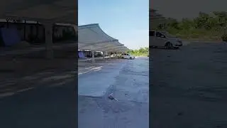 More than 120km/h windload 100 cars PVDF tensile fabric parking shade tent #parkingshade #parking