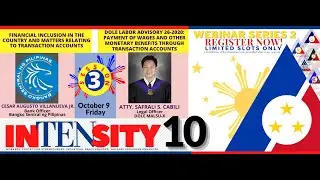 DOLE NorthMin WEBINAR SERIES 2 SESSION 3: Financial Inclusion; DOLE Labor Advisory 26-2020