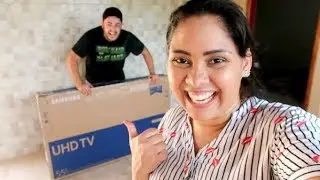 COMPRAMOS UMA TV GIGANTE PRA NOSSA CASA &hearts; Vanessa Ara&uacute;jo