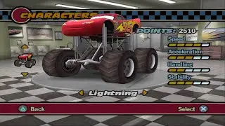 Cars PS2 - Monster McQueen Gameplay (PCSX2)