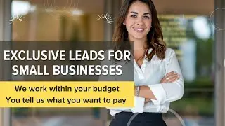Small Business Lead Generation | Exclusive leads for Small Business | Free Sign up