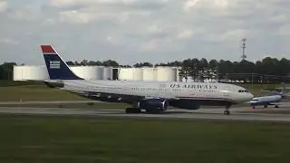 US Airways A330-200 Takeoff from CLT