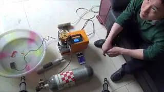 Digital control set pressure pcp compressur fill two 6 8l tank continually from zhongyan