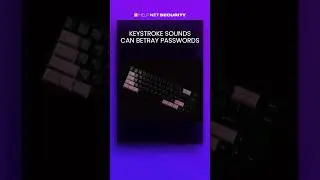 Keystroke sounds can betray passwords #cybersecurity #security #passwordsecurity #shorts