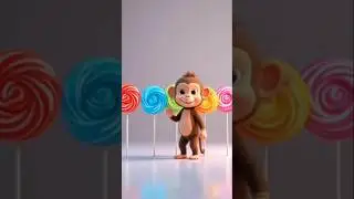 Five Little Lollipops | Fun Candy Rhyme for Kids | Colorful Sweet Treats #shorts
