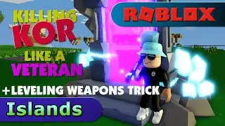 Roblox Islands diamond update. Fighting Kor boss