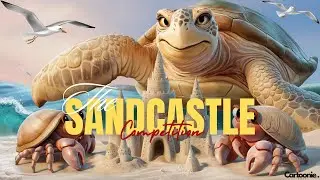 The Great Sandcastle Competition | Encouraging story | bedtime adventure story for kids | ENGLISH