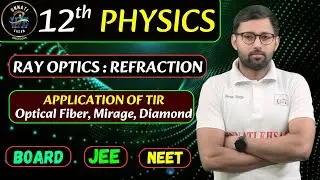 Ray Optics Lecture-5 | Applications of Total Internal Reflection | Optical Fiber, Mirage, Diamond