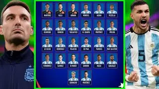 Argentina Men-23 World Cup Squad Announces Lionel Scaloni ~ FIFA World Cup Argentina Squad 2026