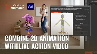 Combine 2D Animation with Live Action Video