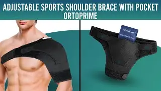 OrtoPrime Adjustable Shoulder Support for Pain Relief with Gel Pocket