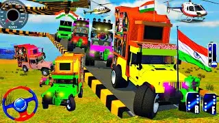 Live Indian Truck Stuck on sea and Tractor and Thar Dj Rescued the truck DJ from sea #tractor #09