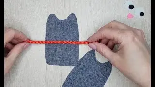 Amazingly Cute Crafts Made from Old Jeans! Cat with a Flower made From Leftover Fabric - CRAFTMANIA