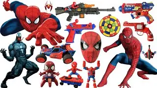 Spider Man action doll｜Marvel popular toy collection｜Marvel toy gun collection unboxing｜ASMR