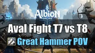 Albion Online Aval Road Fight Great Hammer POV