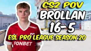 CS2 POV | MOUZ Brollan (16/5) vs fnatic (Vertigo) @ ESL Pro League Season 20