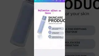 How to create reflection effect in Canva✨#canvatutorial #canvahack #canvatricks