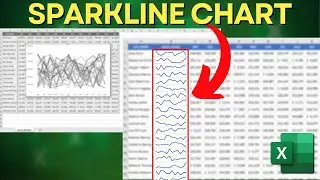 A Chart Within a Cell to Analyze a Large Dataset in Excel | How to Make SparkLines