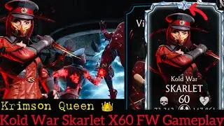 Kold War Skarlet x60 Faction War Gameplay Review | love ❤️ her Krimson Shield | MK Mobile
