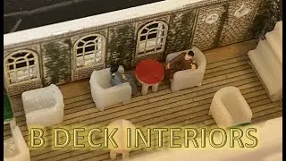 Radio Control Trumpeter 1:200 Titanic Build Part 24 - Cafe Parisien and Private Promenades