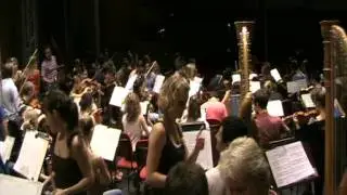 EUYO backstage before final concert of Summer Tour 2010
