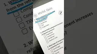 HVAC Quiz: Test Your HVAC Knowledge in 60 Seconds! #hvac #quiztime #viral #shorts #technician #exam