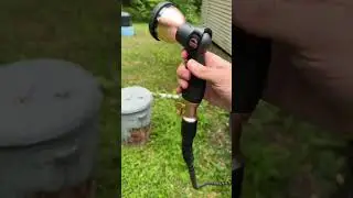 Testing out the copper pocket hose and loving it! 🧑&zwj;🌾 No more kinks, just smooth watering