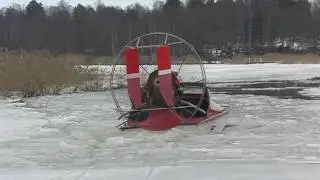 Hydrocopter maiden in water from ice.