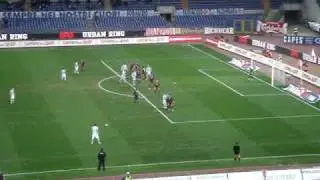 Kolarov's freekick attempt against Torino