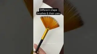 Tutorial: Uses of Different shape paint brushes 🖌️ #Trending #Shorts