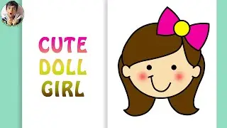 #Cute Girl Doll Drawing | How to Draw Easy Barbie Doll | Drawing & Coloring Lesson #ArtWithPriyansh